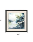 Whispers in the Wind Modern Landscape Black Framed Wall Art