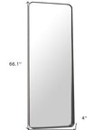 66" Black Steel Framed Full Length Mirror