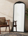 67" Black Solid Wood Framed Full Length Mirror