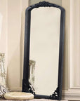 67" Black Solid Wood Framed Full Length Mirror
