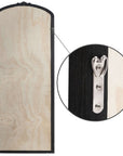 67" Black Solid Wood Framed Full Length Mirror