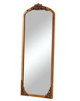 64" Brown Solid Wood Framed Full Length Mirror