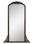 67" Black Solid Wood Framed Full Length Mirror