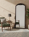 67" Black Solid Wood Framed Full Length Mirror