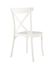 Set of Two Green Heavy Duty Plastic Outdoor Stacking Dining Chairs