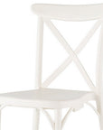 Set of Two Green Heavy Duty Plastic Outdoor Stacking Dining Chairs