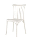 Set of Two Salmon Heavy Duty Plastic Outdoor Stacking Dining Chairs