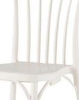 Set of Two Salmon Heavy Duty Plastic Outdoor Stacking Dining Chairs