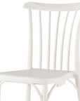 Set of Two Salmon Heavy Duty Plastic Outdoor Stacking Dining Chairs