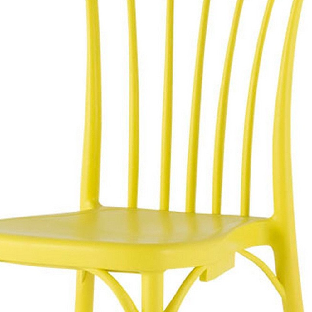 Set of Two Salmon Heavy Duty Plastic Outdoor Stacking Dining Chairs