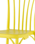 Set of Two Salmon Heavy Duty Plastic Outdoor Stacking Dining Chairs