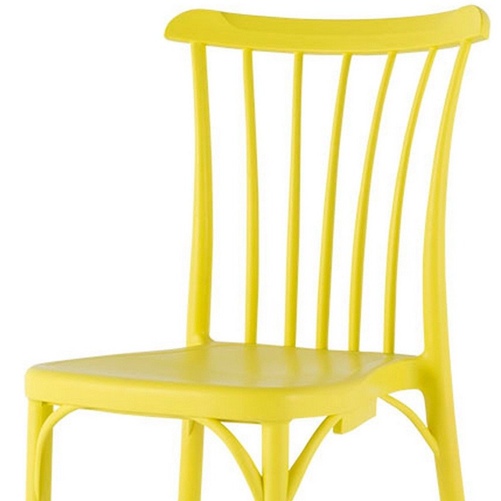 Set of Two Salmon Heavy Duty Plastic Outdoor Stacking Dining Chairs
