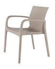 Set of Two Baby Blue Heavy Duty Plastic Outdoor Stacking Dining Chairs
