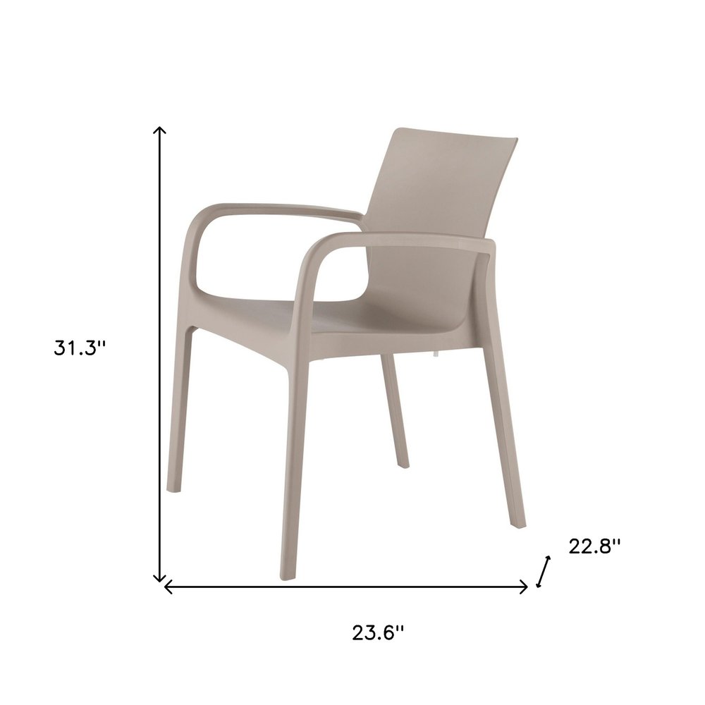 Set of Two Baby Blue Heavy Duty Plastic Outdoor Stacking Dining Chairs