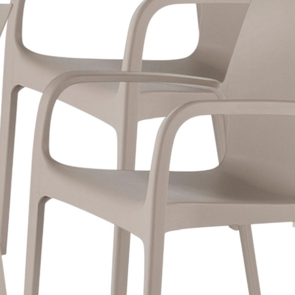 Set of Two Baby Blue Heavy Duty Plastic Outdoor Stacking Dining Chairs