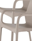 Set of Two Baby Blue Heavy Duty Plastic Outdoor Stacking Dining Chairs