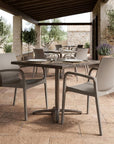 Set of Two Baby Blue Heavy Duty Plastic Outdoor Stacking Dining Chairs