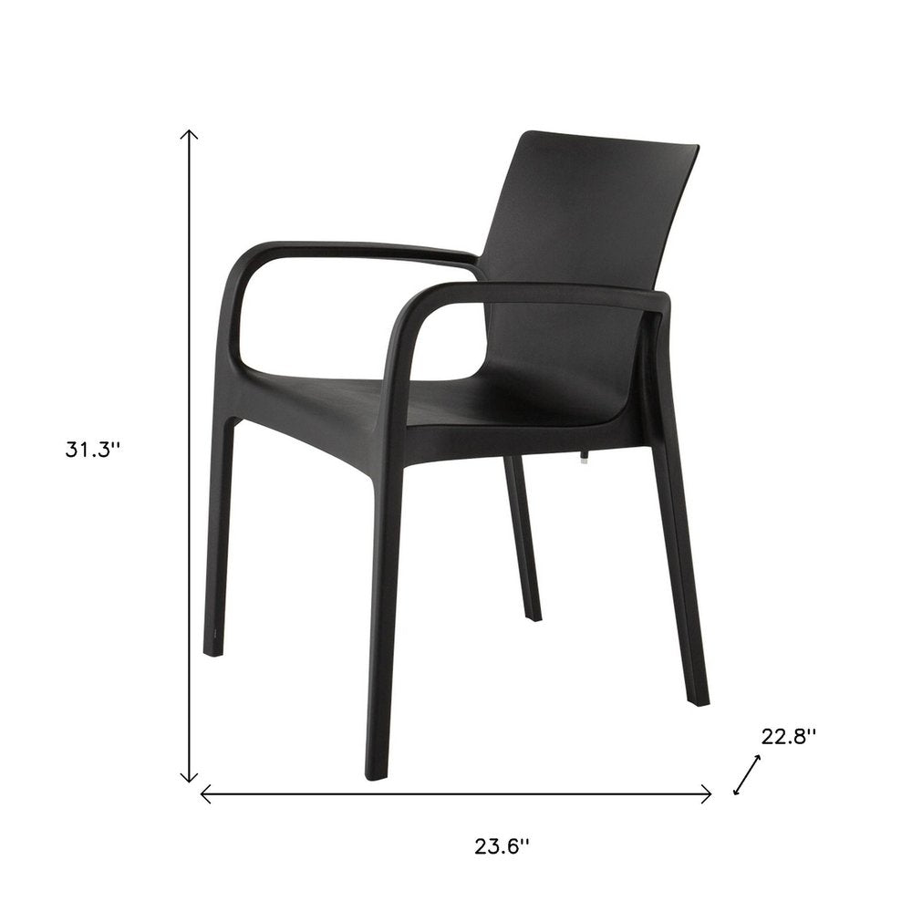 Set of Two Baby Blue Heavy Duty Plastic Outdoor Stacking Dining Chairs