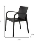 Set of Two Baby Blue Heavy Duty Plastic Outdoor Stacking Dining Chairs
