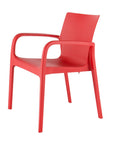 Set of Two Baby Blue Heavy Duty Plastic Outdoor Stacking Dining Chairs
