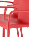 Set of Two Baby Blue Heavy Duty Plastic Outdoor Stacking Dining Chairs