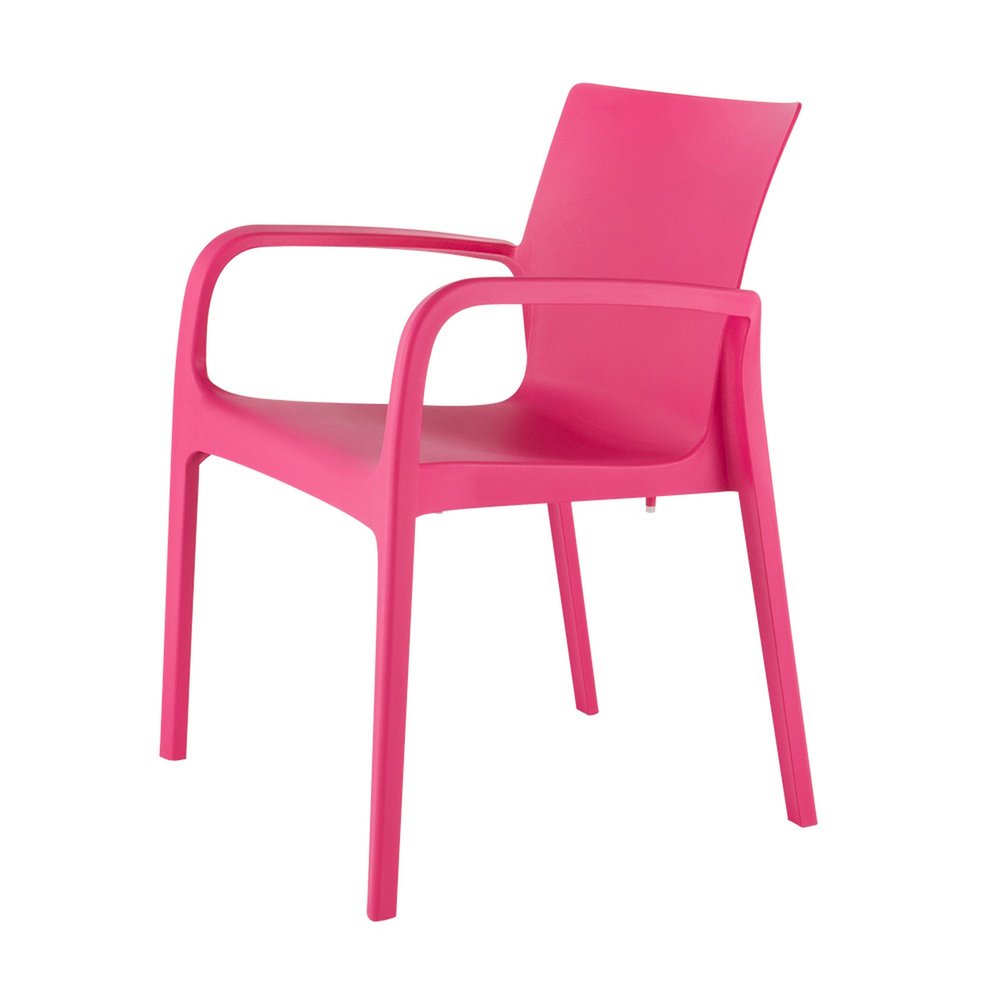 Set of Two Baby Blue Heavy Duty Plastic Outdoor Stacking Dining Chairs