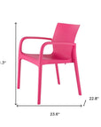 Set of Two Baby Blue Heavy Duty Plastic Outdoor Stacking Dining Chairs