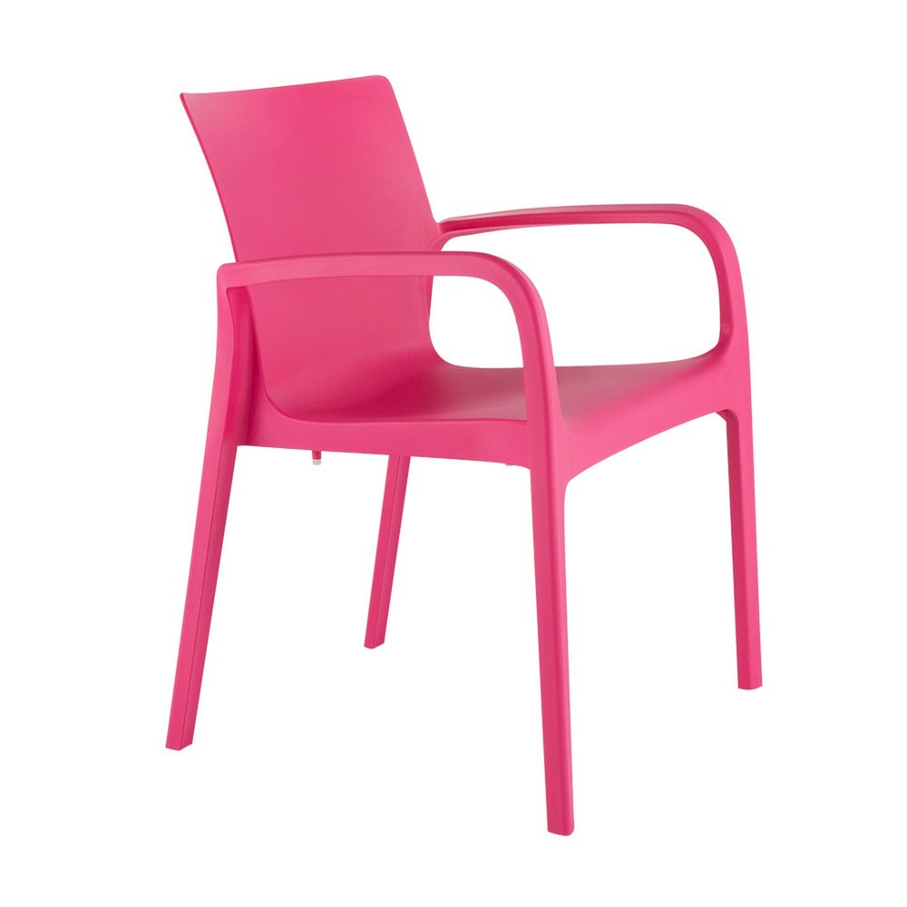 Set of Two Baby Blue Heavy Duty Plastic Outdoor Stacking Dining Chairs