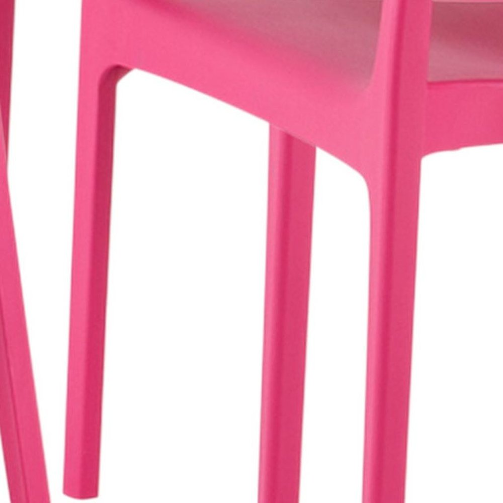 Set of Two Baby Blue Heavy Duty Plastic Outdoor Stacking Dining Chairs