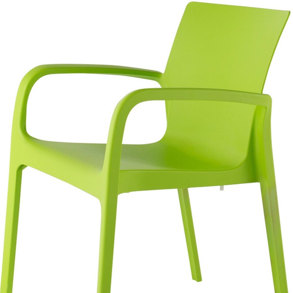 Set of Two Baby Blue Heavy Duty Plastic Outdoor Stacking Dining Chairs
