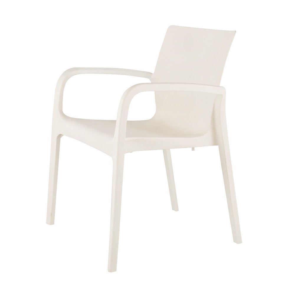 Set of Two Baby Blue Heavy Duty Plastic Outdoor Stacking Dining Chairs