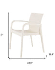 Set of Two Baby Blue Heavy Duty Plastic Outdoor Stacking Dining Chairs