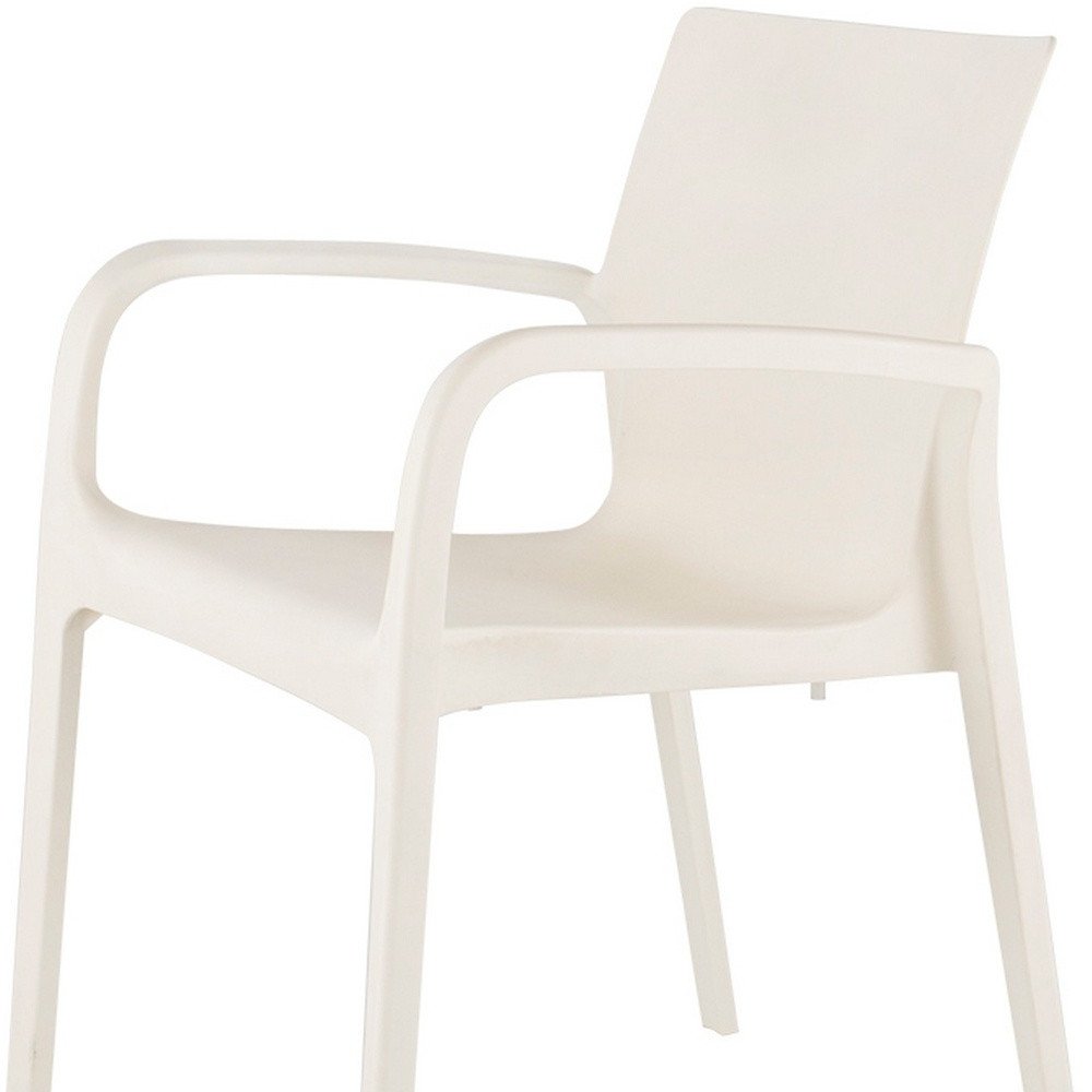 Set of Two Baby Blue Heavy Duty Plastic Outdoor Stacking Dining Chairs