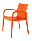 Set of Two Baby Blue Heavy Duty Plastic Outdoor Stacking Dining Chairs