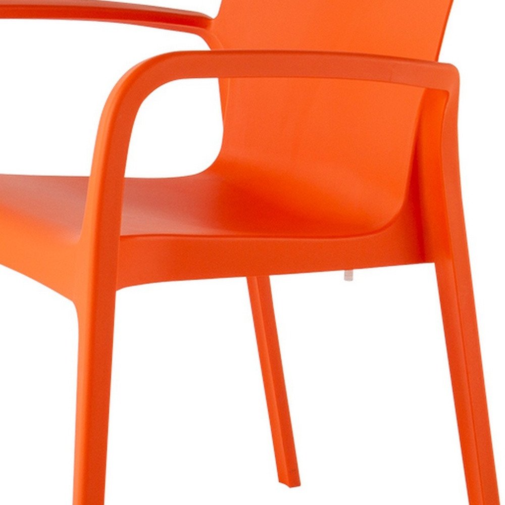 Set of Two Baby Blue Heavy Duty Plastic Outdoor Stacking Dining Chairs