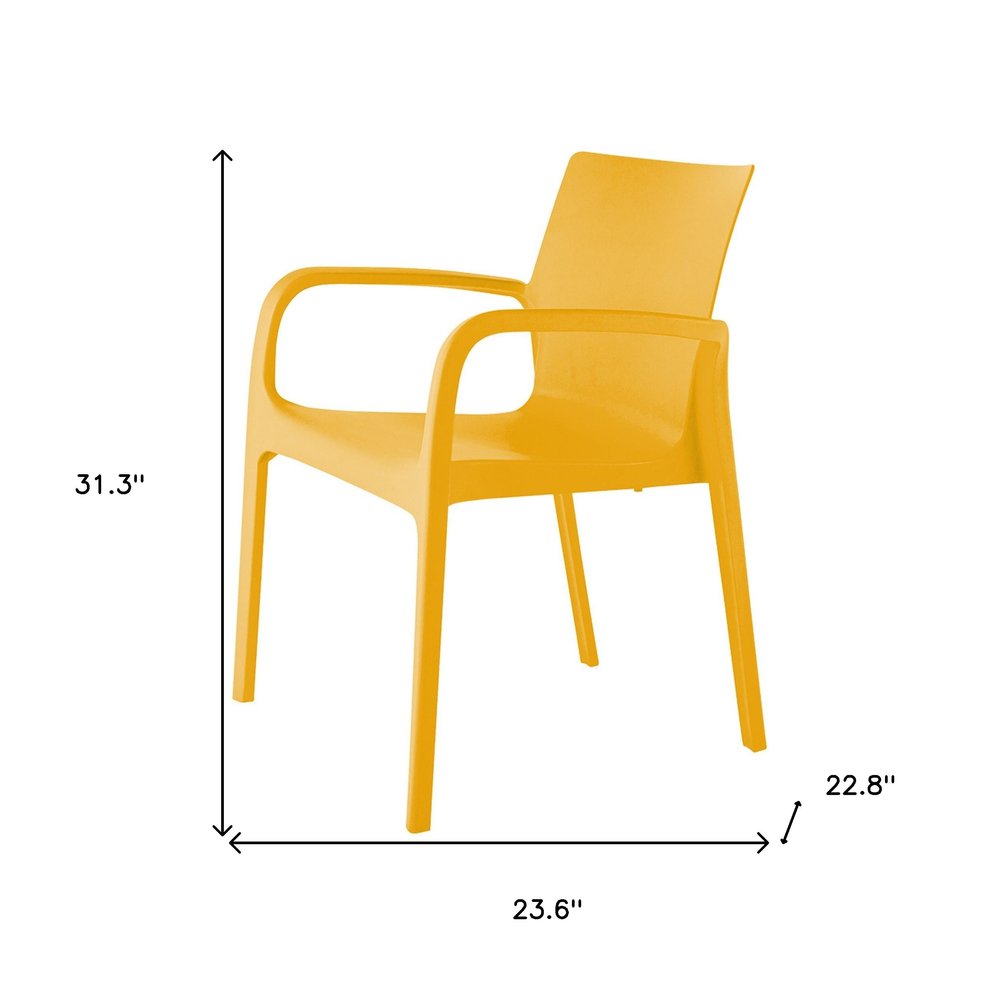 Set of Two Baby Blue Heavy Duty Plastic Outdoor Stacking Dining Chairs