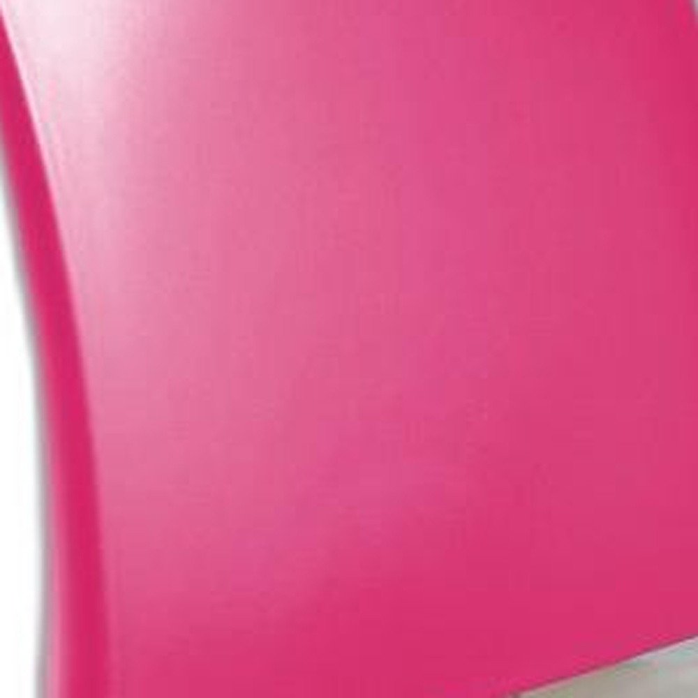 Set of Four Red Heavy Duty Plastic Outdoor Stacking Dining Chairs