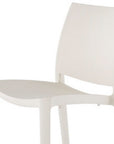 Set of Four Blue Heavy Duty Plastic Outdoor Stacking Dining Chairs