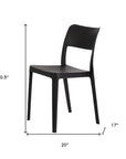 Set of Two Taupe Heavy Duty Plastic Outdoor Stacking Accent Chairs