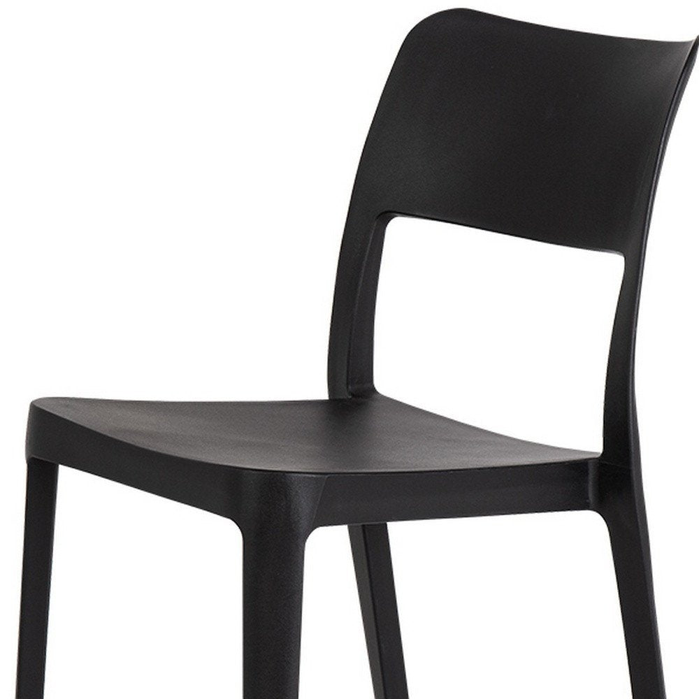Set of Two Taupe Heavy Duty Plastic Outdoor Stacking Accent Chairs