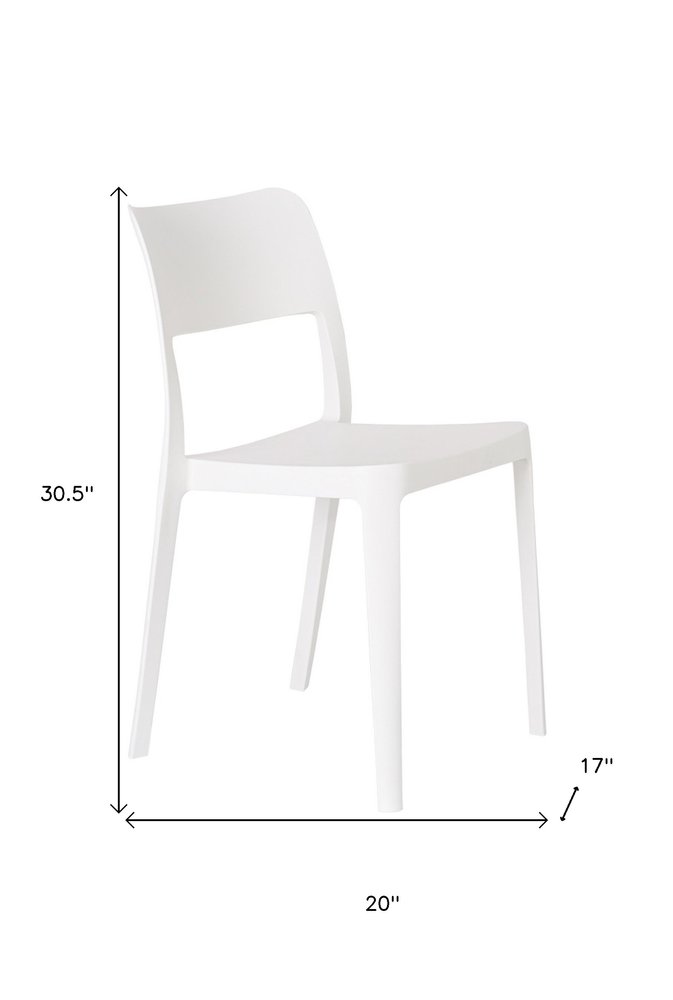 Set of Two Taupe Heavy Duty Plastic Outdoor Stacking Accent Chairs
