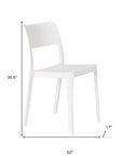 Set of Two Taupe Heavy Duty Plastic Outdoor Stacking Accent Chairs