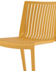 Set of Two Taupe Heavy Duty Plastic Outdoor Stacking Dining Chairs