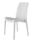 Set of Four Black Heavy Duty Plastic Outdoor Stacking Dining Chairs