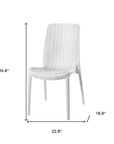 Set of Four Black Heavy Duty Plastic Outdoor Stacking Dining Chairs