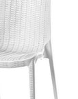 Set of Four Black Heavy Duty Plastic Outdoor Stacking Dining Chairs