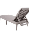 75" Taupe Heavy Duty Plastic Outdoor Stacking Chaise Lounge