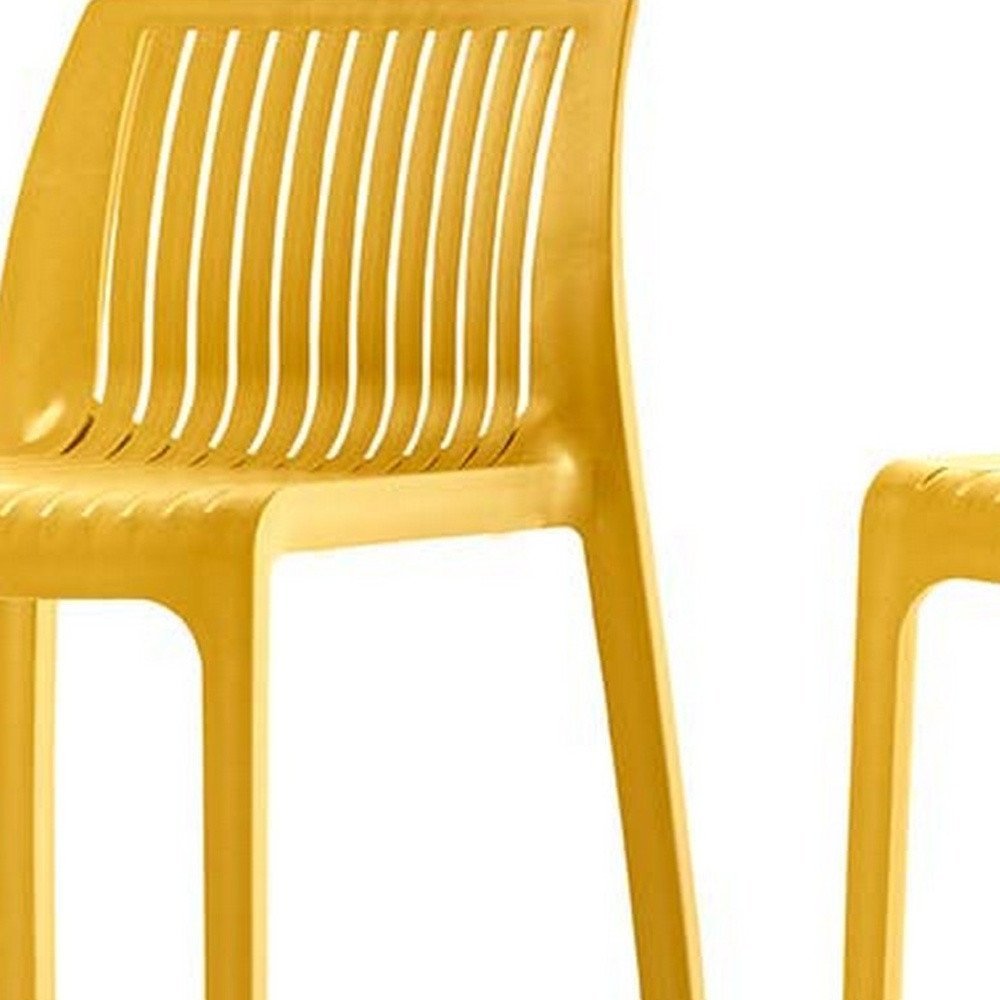 Set of Two 30" White Heavy Duty Plastic Low Back Outdoor Bar Height Chairs