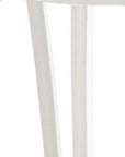 Set of Two 26" White Heavy Duty Plastic Low Back Outdoor Counter Height Bar Chairs