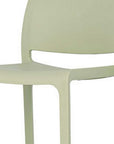 Set of Two 30" Taupe Heavy Duty Plastic Low Back Outdoor Bar Height Chairs